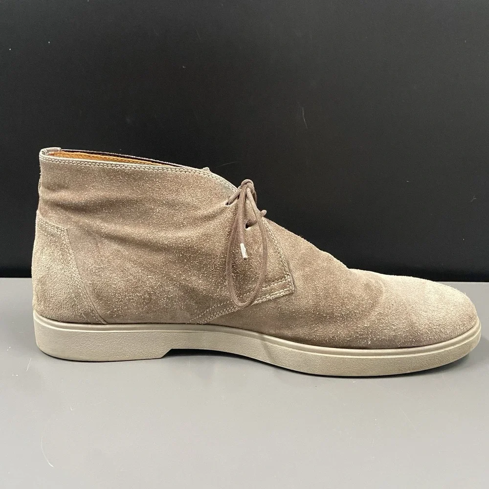 Magnanni Duran Mens Size 7.5 Chukka Ankle Grey Suede Casual Boots Shoes EU Sz 40